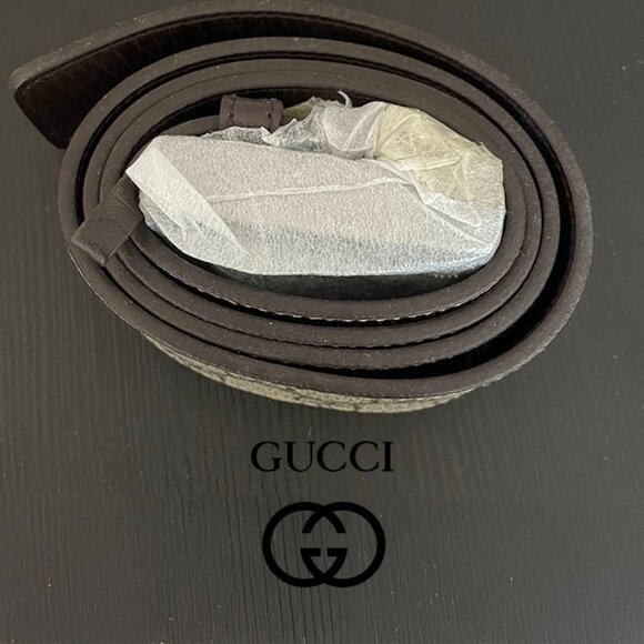 Gucci GG Pattern Leather Belt - 114990 - Picture 3 of 5